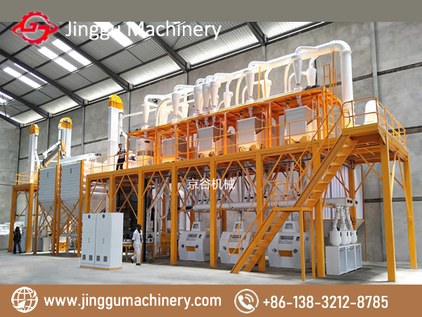 50t Maize milling machine with High quality machine and reasonable layout