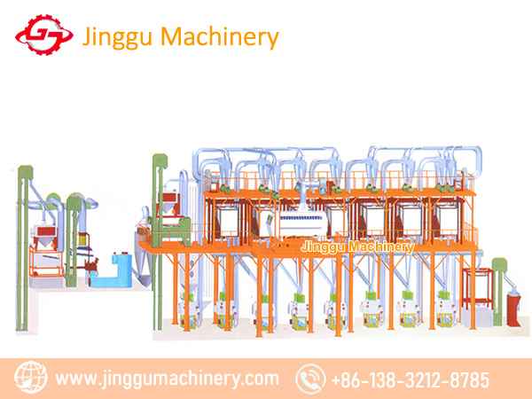 80t wheat flour milling machine | vertical structure 80t wheat flour milling machine with lower purchase cost