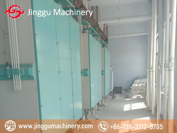 100t steel structure wheat milling machine/plant